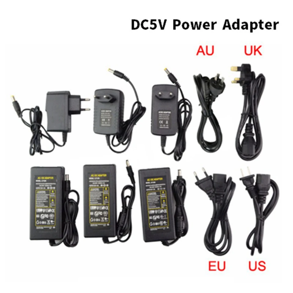 

Мощность адаптер питания переменного тока 110V/220V DC/DC 5 В, 12 В, 24 В постоянного тока трансформатор освещения 1A 2A 3A 5A 6A Светодиодные ленты Мощност...