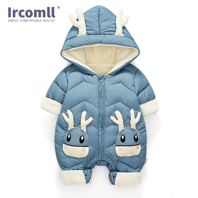 

Ircomll Infant Baby Winter Clothes Baby Jumpsuit Hooded Christmas Outfit Baby Romper Kid Autumn Overalls Toddle Outerwear
