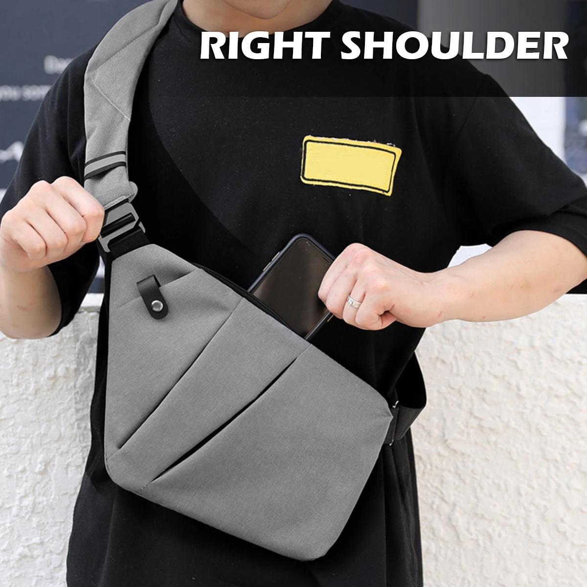 Мужские и женские поясные сумки из полиэстера сумка-слинг через плечо Простая