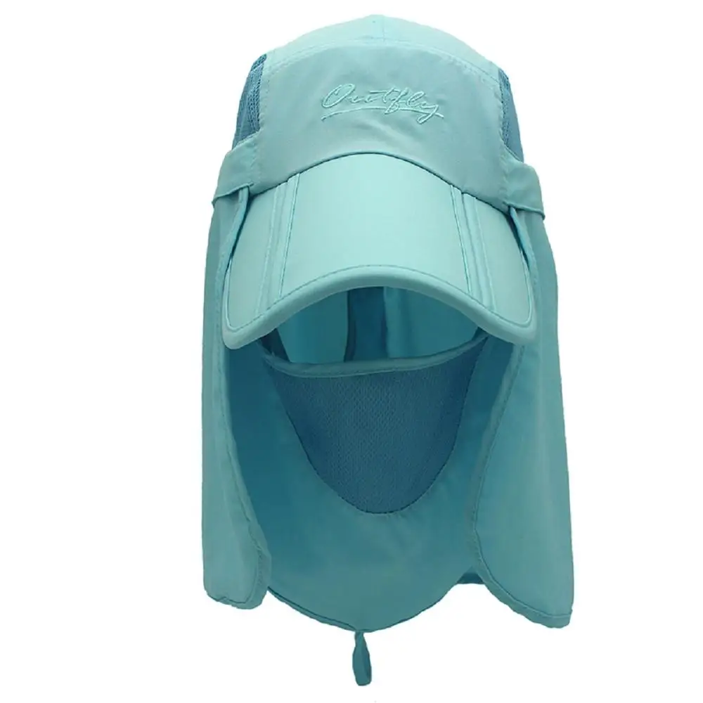 Aqua Blue Connectyle Kids шляпа для защиты от солнца Легкая сетчатая Кепка с клапаном быстросохнущая съемная - Цвет: Aqua Blue