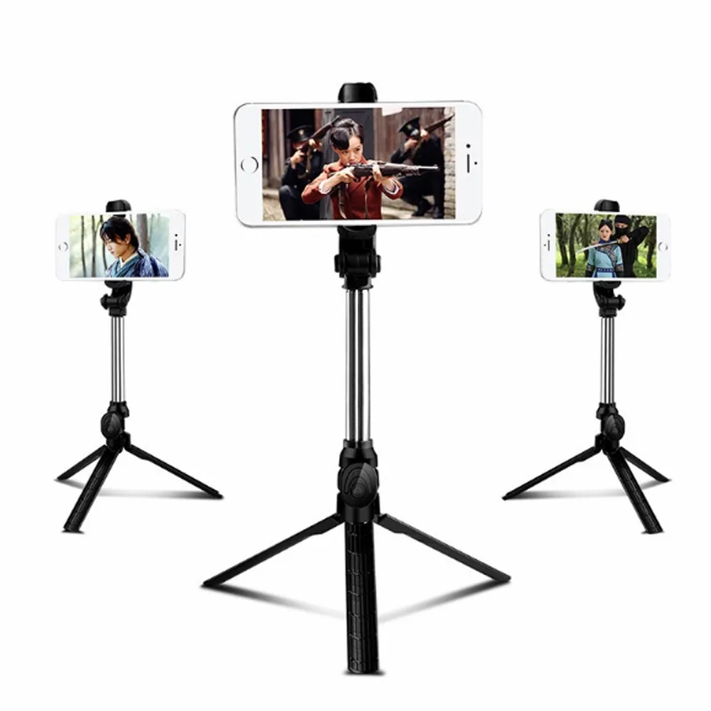 

Xt10 Mobile Phone Bluetooth Selfie Stick With Integrated Tripod Multi-function Support Live Video Phone Holder For iphone 11 xr