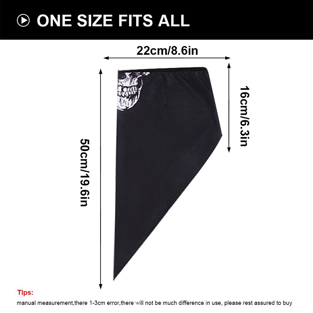 Дышащий спортивная череп лицо бандана рисунком полумаска труба шарф Солнца шею