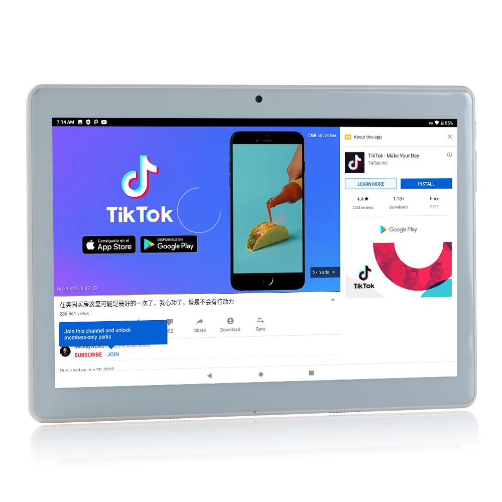 Планшет детский на android 9 0 с русской клавиатурой 10 дюймов 2 Гб ОЗУ|Планшеты| |
