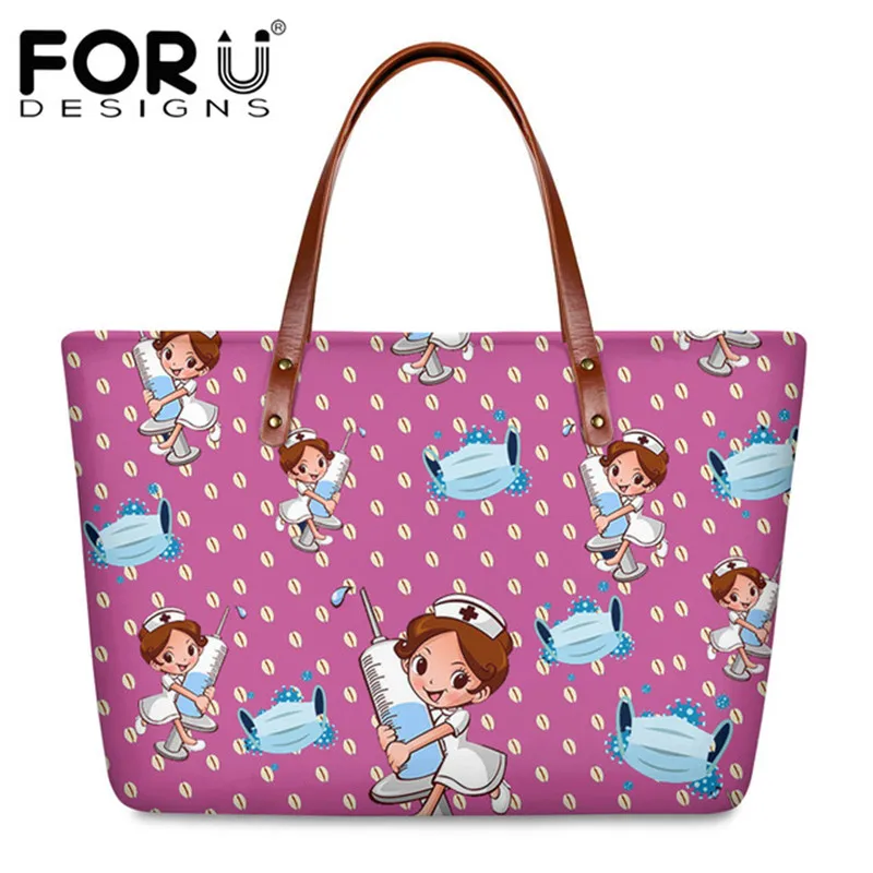 FORUDESIGNS Женская Роскошная Сумка-тоут с узором в виде маски медсестры женская сумка