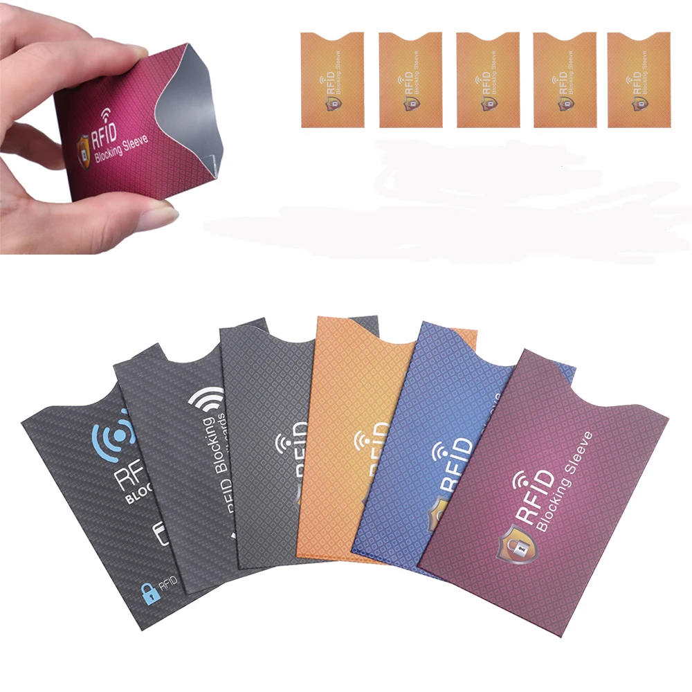 20 шт. защитный чехол с блокировкой RFID для кредитных карт|Держатели карт и