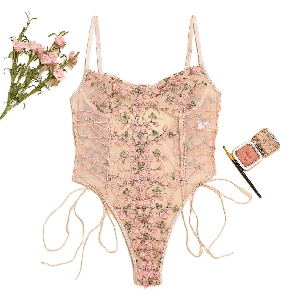 

Женское кружевное нижнее белье с вышивкой, сексуальный соблазнительный сексуальный костюм, прозрачное соблазнительное нижнее белье, порно...