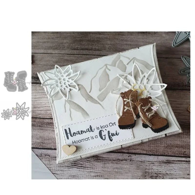 Новинка ботинки для верховой езды цветы металлические режущие штампы