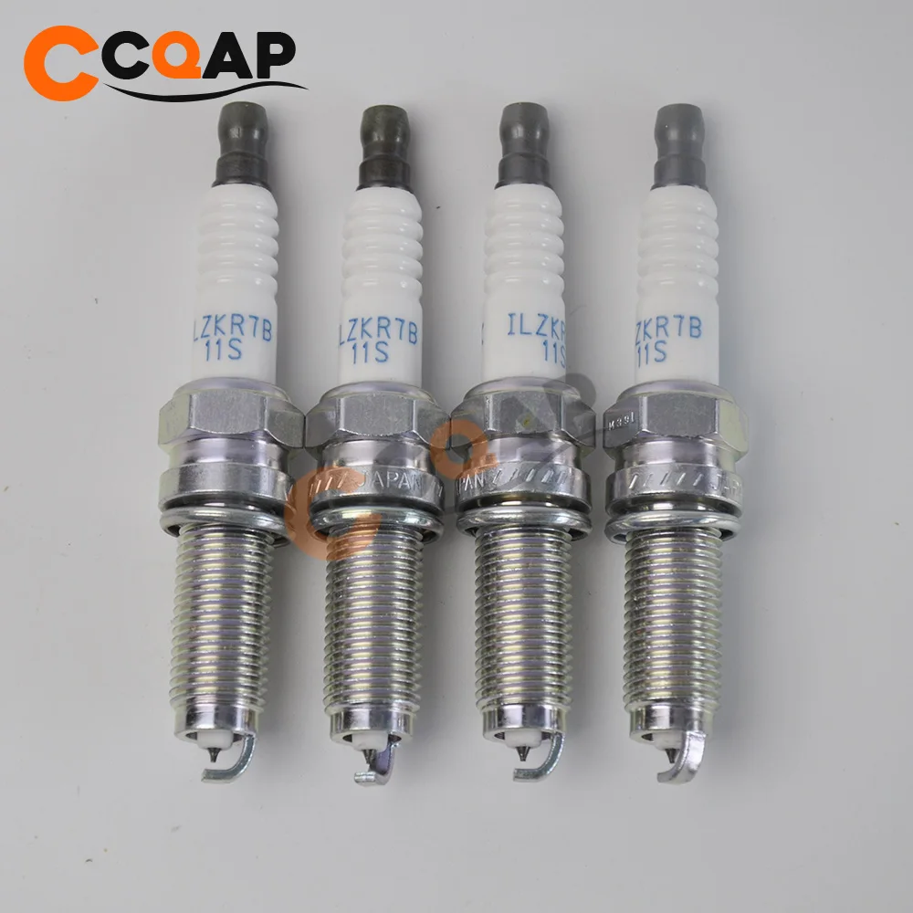 4x 12290 R48 H01 ILZKR7B 11S Iridium Свеча зажигания для Acura MDX TSX TL Honda Accord 12290R48H01 ILZKR7B11S|Свечи и