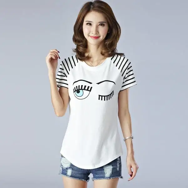 

2020 Summer sky blue Fashion T Shirt Women Woman Tshirt