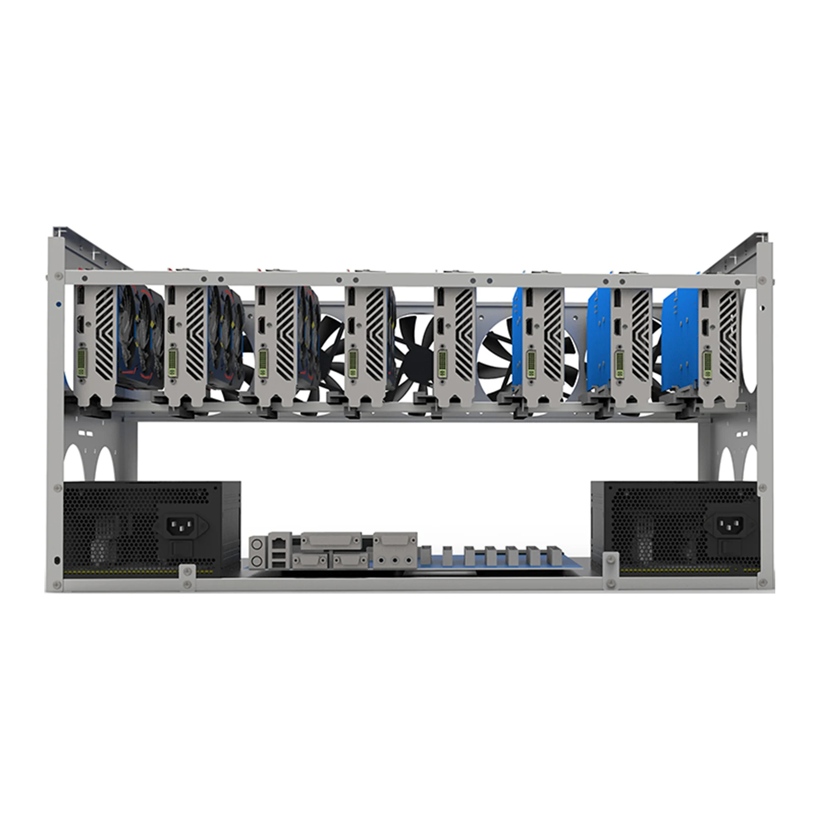 Новые штабелируемые открытые Каркасы для майнинга ETH/ETC/ZEC Ether Accessories Bitcion Tools 6/8/12 GPU