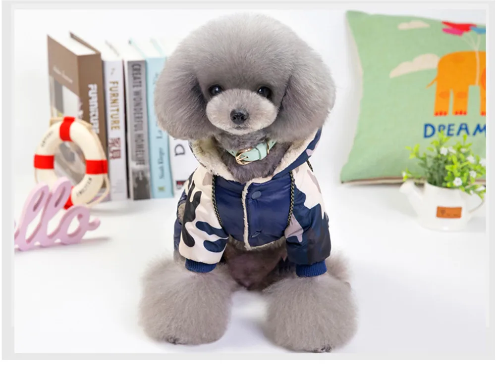 NEW Warm Winter Camouflage Dog Coat Jacket Winter Waterproof Pet Dog Clothes Fashion for Chihuahua Small Large Dogs XXL