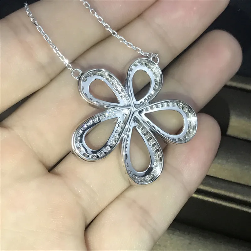 Женский кулон из серебра 925 пробы с муассанитом | Украшения и аксессуары