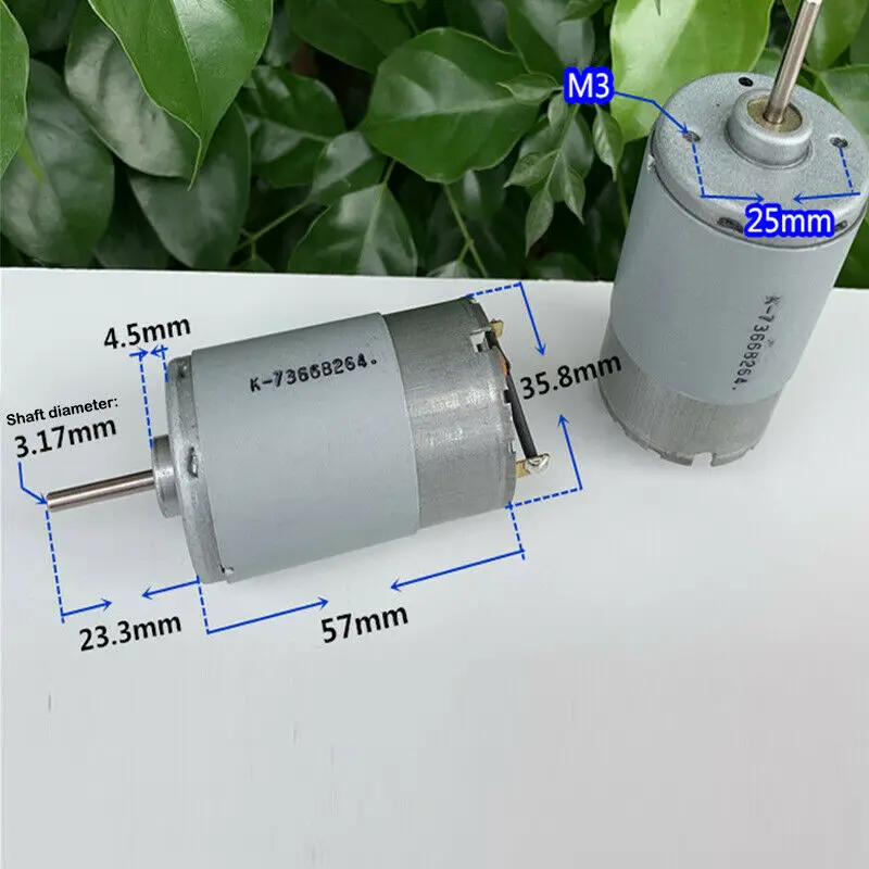Микро 555 21120 двигатель с источником питания от постоянного тока 6V 24V 12 вольт 18V