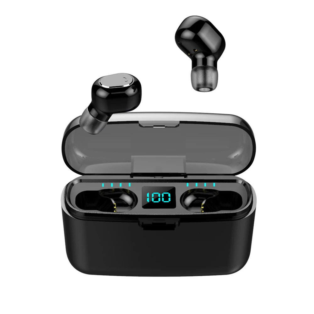 Беспроводные наушники с сенсорным управлением TWS Bluetooth 5 0 стерео светодиодный