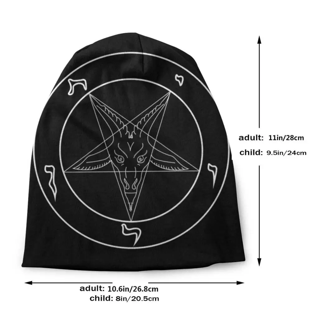 Шляпа Baphomet с пентаграммой руниной унисекс для мужчин и женщин Тонкая