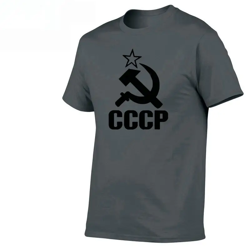 22 Летние русские футболки CCCP для мужчин, футболки с коротким рукавом, футболки с круглым вырезом из хлопка для мужчин - Цвет: 22