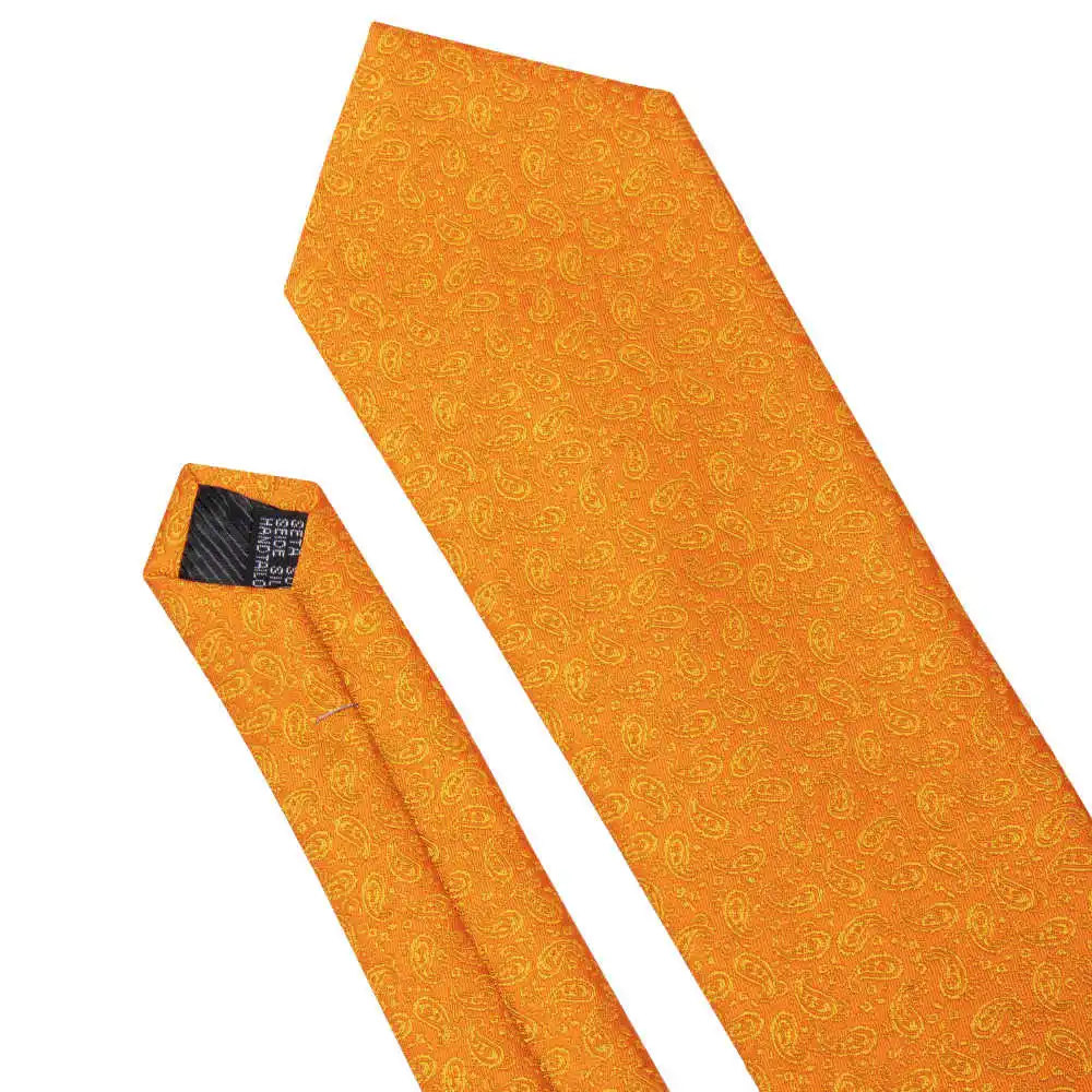

2019 Wang new orange 100% silk fashion present for male wedding party trademark LS-5122 joint ties