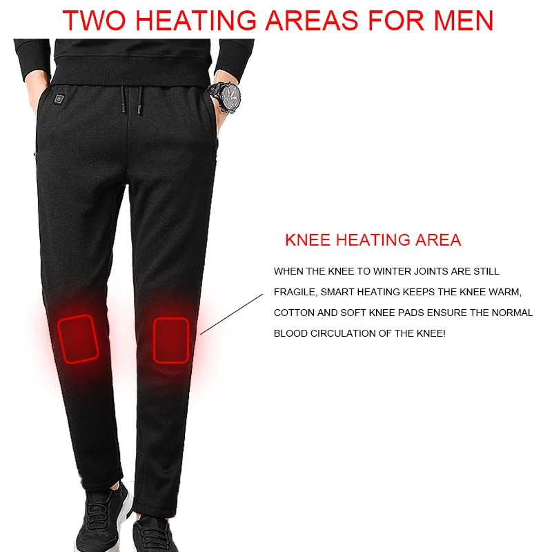 Мужские и женские зимние уличные походные брюки с подогревом зарядкой от Usb