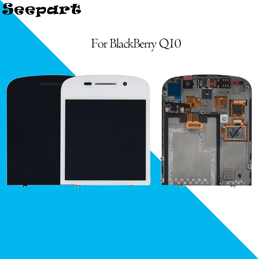 Протестированный ЖК дисплей диагональю 3 1 дюйма для Blackberry Q10 с рамкой запасные