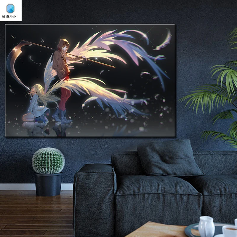 Картина маслом по номерам ангелы смерти сделай сам цифровая картина в японском