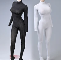 16 female soldier one piece tights stretch ice silk model 12 inch clothing accessories for ph tbl doll