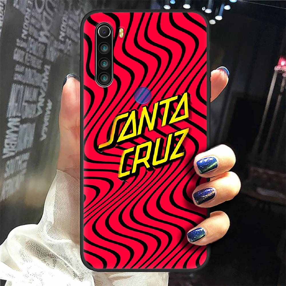 

Santa Cruz Skateboard Brand Phone Case Cover Hull For XIAOMI Redmi 7a 8a S2 K20 NOTE 5 5a 6 7 8 8t 9 9s pro max black Shell Soft