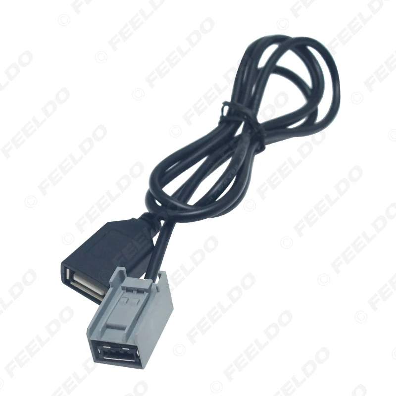 FEELDO 1 шт. Аудиомагнитола AUX USB кабель женский порт удлинитель провода адаптер для Honda Civic/Accord/Odyssey Mitsubishi Lancer