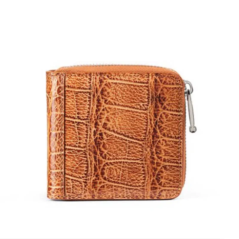 

Кошелек gete мужской из кожи крокодила, стильный бумажник большой вместимости, многофункциональный клатч