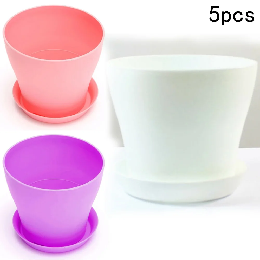 

Resin Flower Pots Plant Decor Excellent Corrosion resistant Breathable