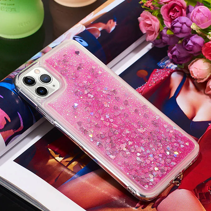 ТПУ динамический жидкостный Мягкий силиконовый чехол для iPhone 11Pro max Xr XS 6 Чехол для samsung S8 S9PLUS S7Edge Note 10 PRO 8