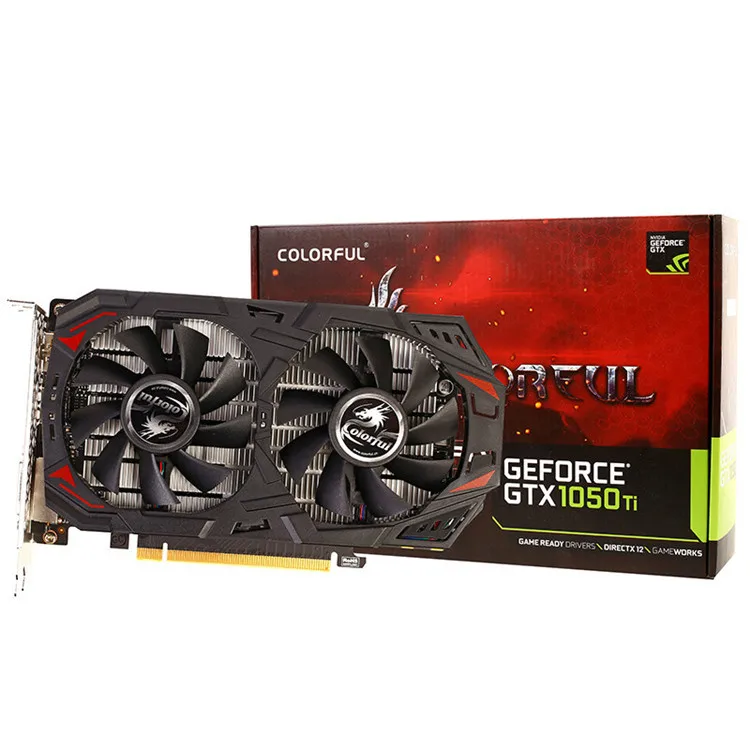 Цветная графическая карта/графическая карта GTX 1050 Ti 4 ГБ/128 бит GDDR5 GPU/Компьютерная
