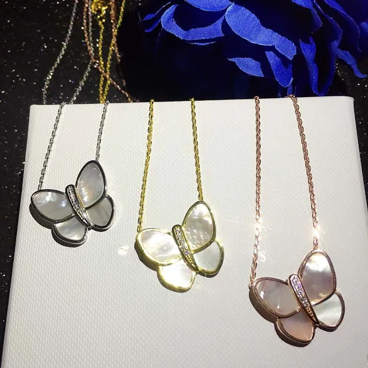 Ожерелье-чокер женское из стерлингового серебра 925 пробы с перламутром |