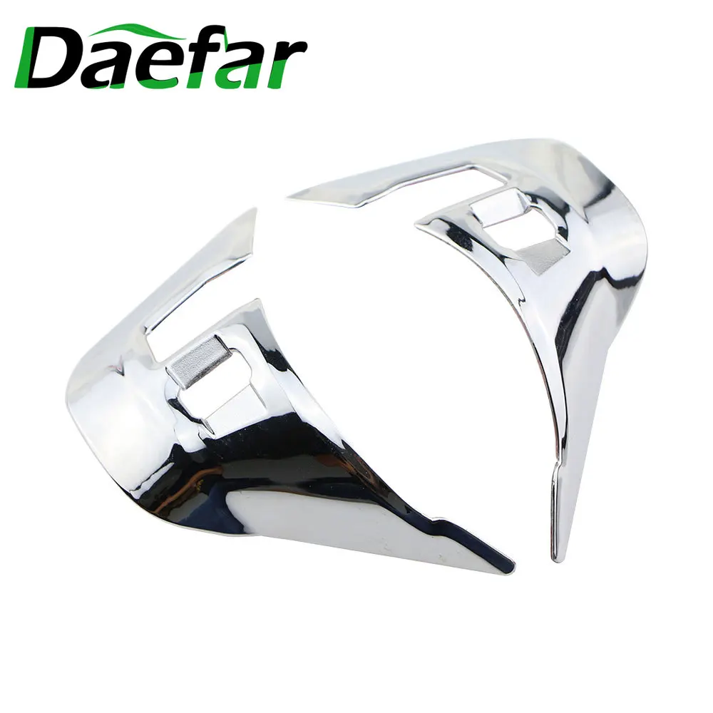 Daefar автомобильный Стайлинг хромированная Накладка для украшения рулевого