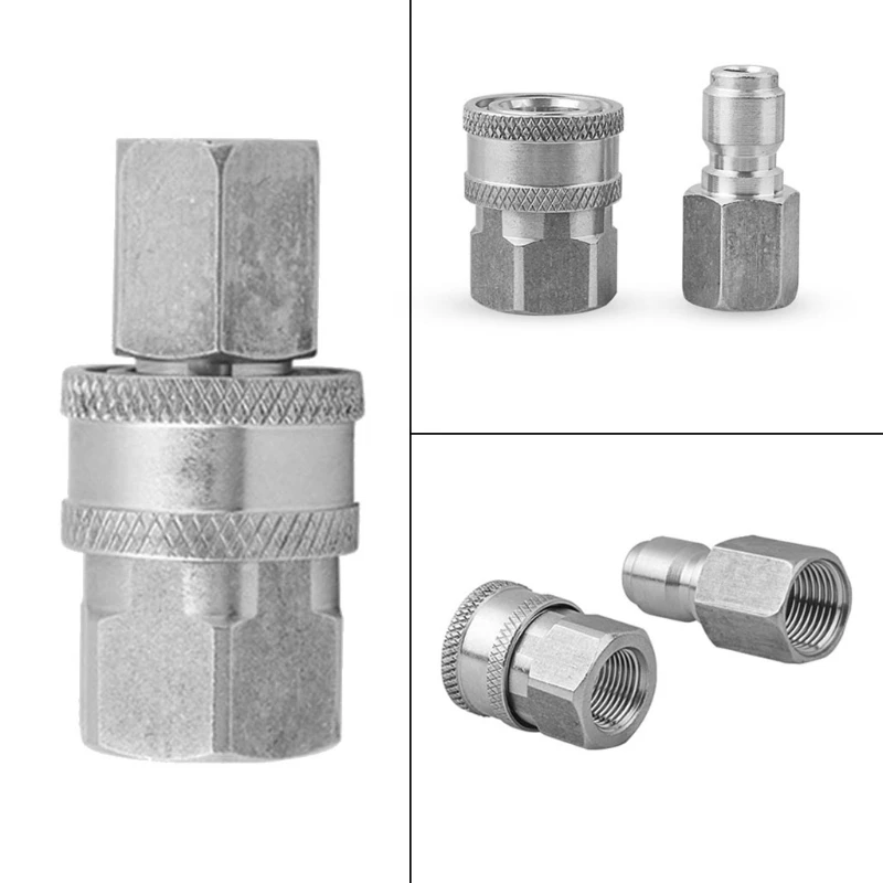 

Professional Car Bicycle Washing Tools Pressure Washer Adapter Connector 3/8inch Female/Male Connector