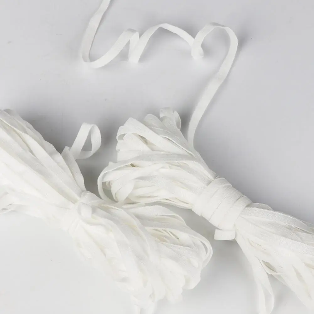 Плетеная резинка для шитья сделай сам эластичная лента вязания 5 мм плоская