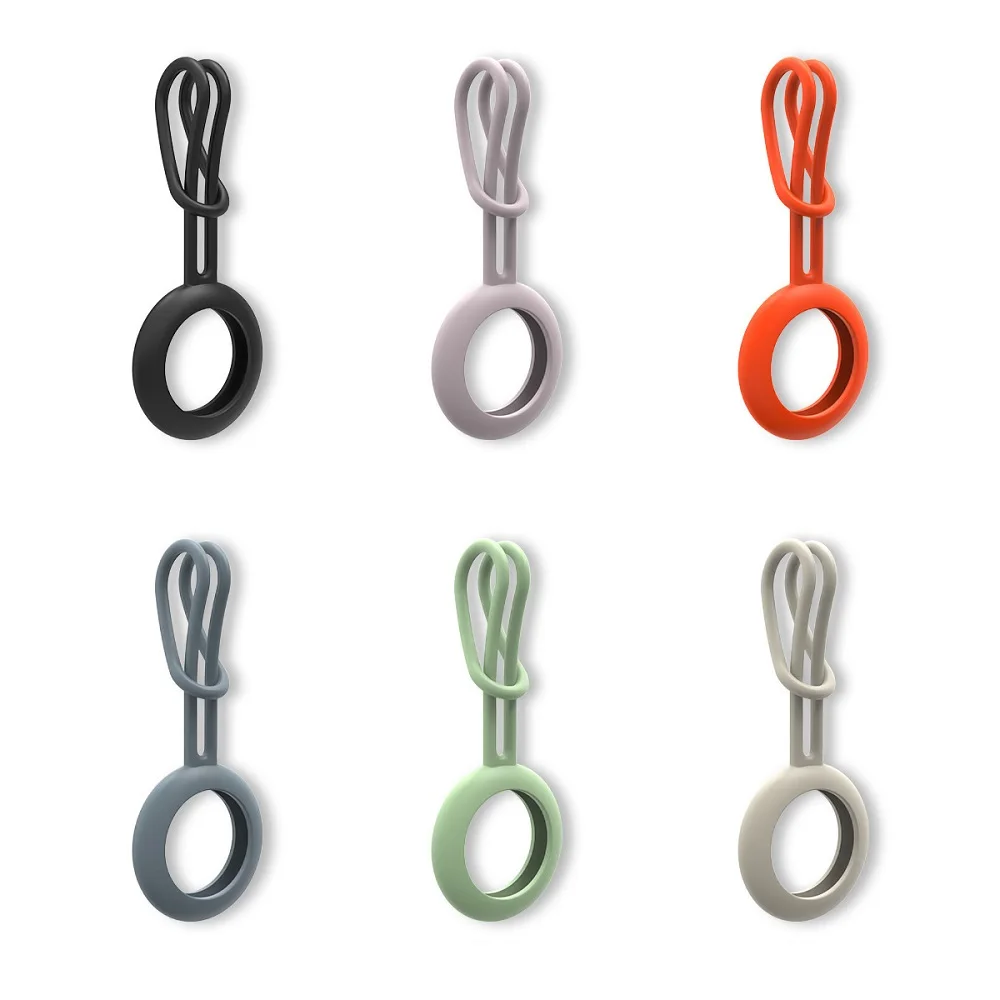 

Liquid Silicone Protective Case For AirTags Sweat-proof Anti-fall Anti-scratch Accessories Protector Cover For Air Tags Keychain