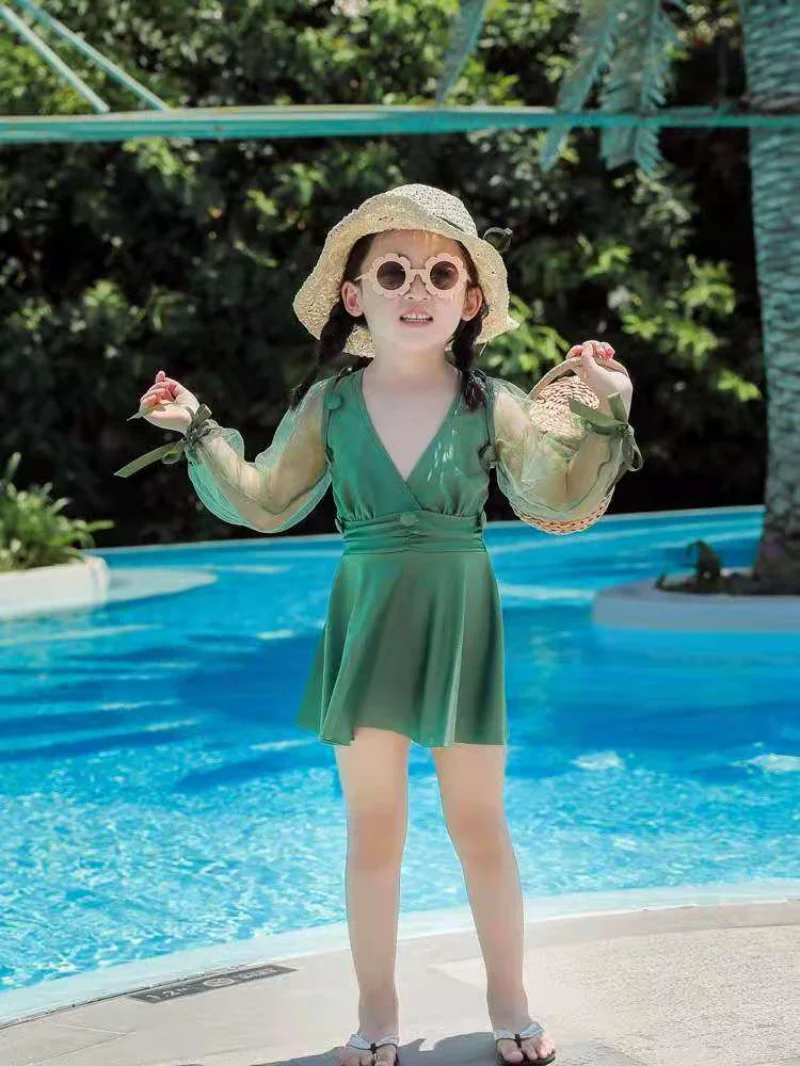 

2021 New Swimsuit Female Japanese Korean Ins Style Sexy Mother and Child Parent-Child Slimming Girls' Skirts Bikini
