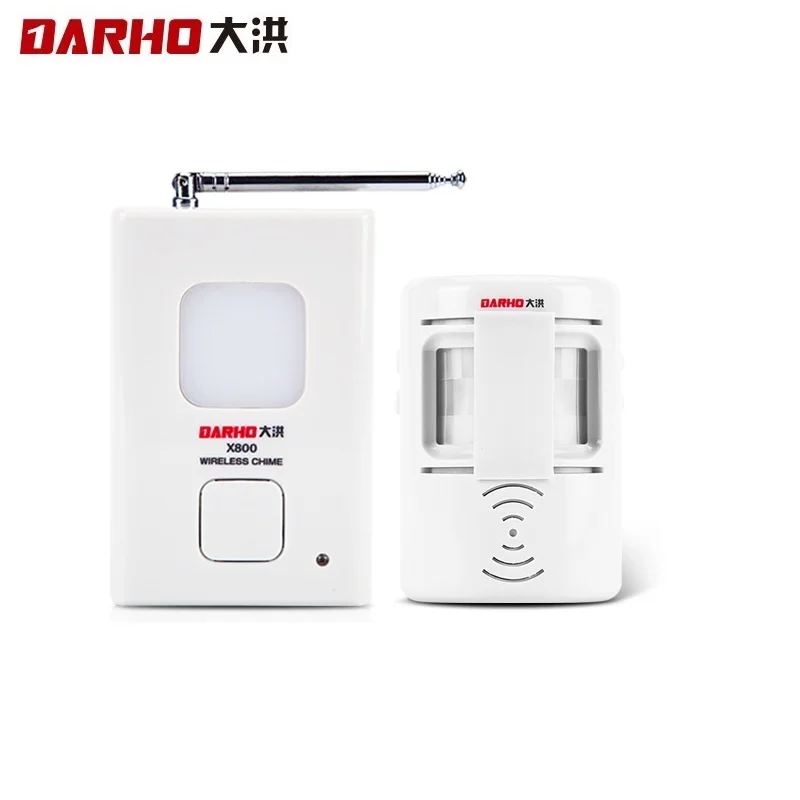 

Darho Security Wireless Double Way Welcome Chime Alert Music Switch PIR Motion Sensor Shop Store Hotel Entry Alarm Doorbell