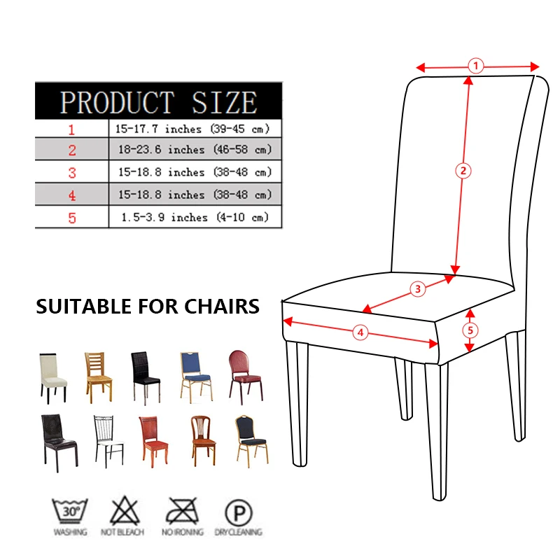 

Solid Color Skirt Chair Cover,Elastic Soft Seersucker Fabric Chair Covers Washable For Kitchen Dining Room Wedding Banquet Hotel