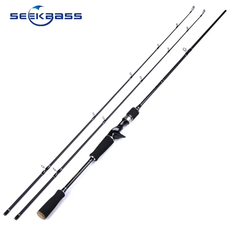 Рыболовная удочка SeekBass SK602 M/MH 1 8 м 2 наконечника вес приманки 7 20 г/10 25 г углеродное