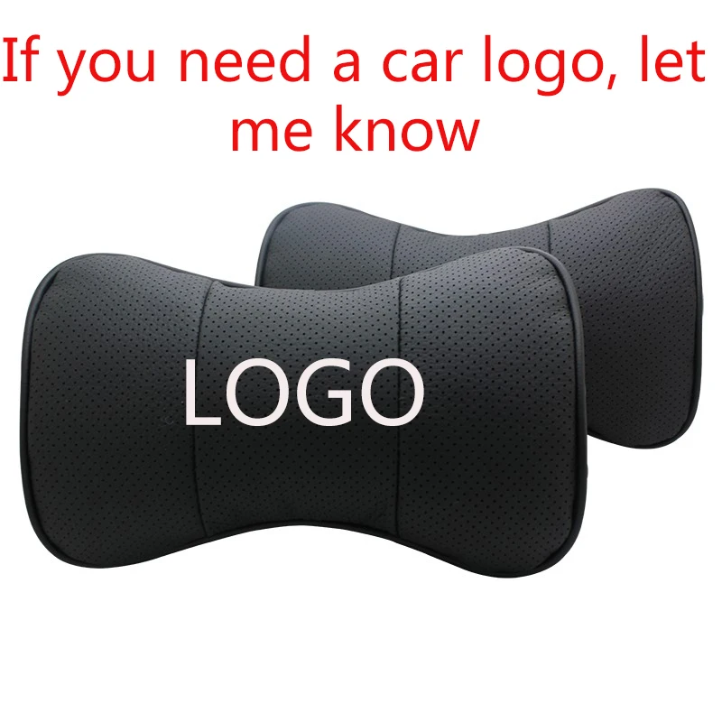 

Car Pillow for CRV Civic Genuine leather Auto Car Headrest Neck Rest Cushion Safety Seat Support Pillows Car Styling Accessories
