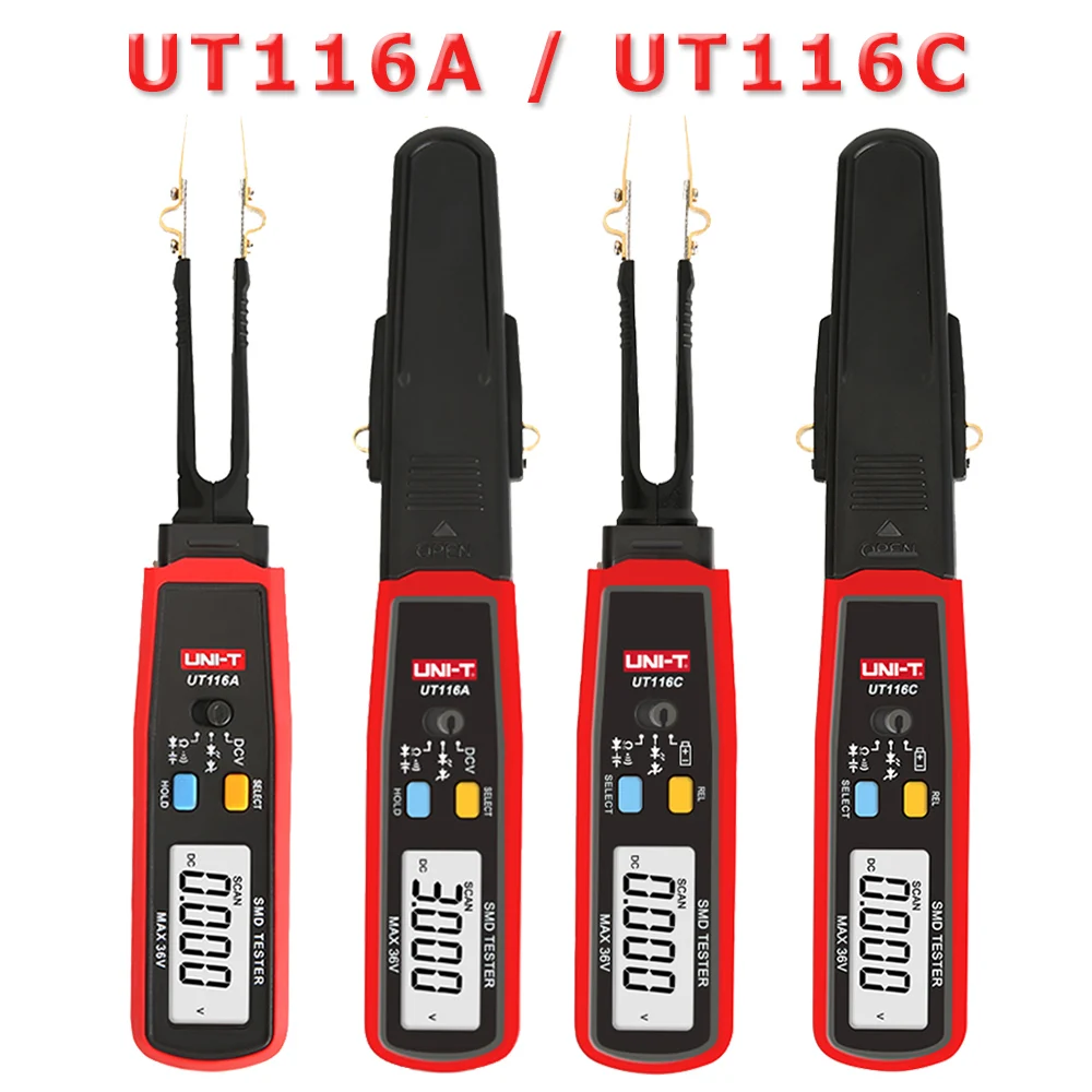 UNI T SMD мультиметр UT116A UT116C Авто Диапазон сопротивления диод емкости (RCD)