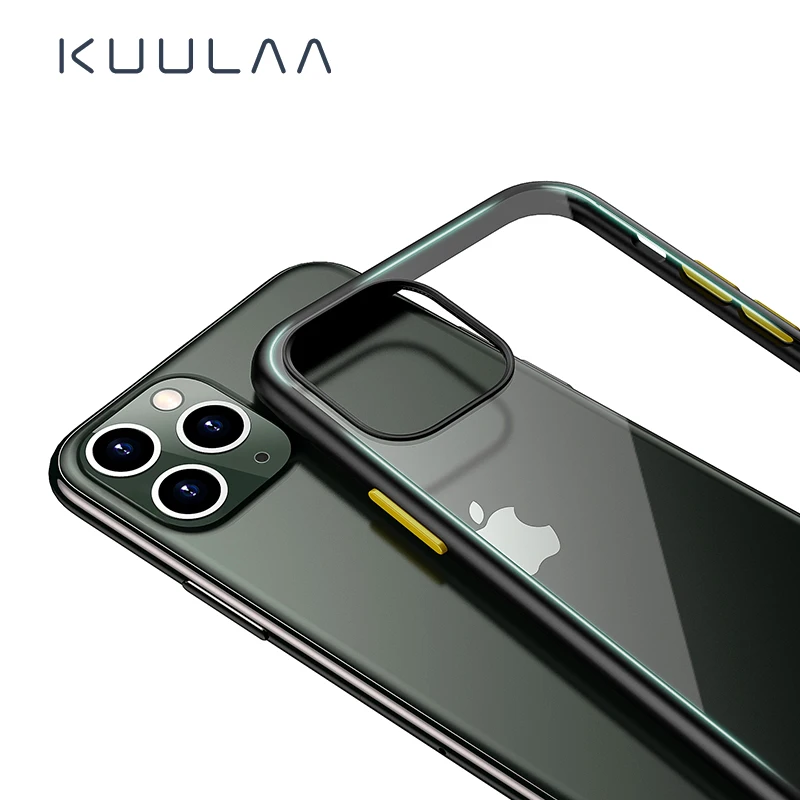 Чехол KUULAA для iPhone 11 Pro Max Роскошный прозрачный защитный чехол телефона i Phone ProMax