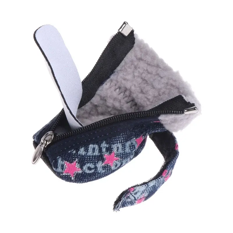 Джинсовые зимние ботинки теплая одежда для собак и щенков обувь кошек милые