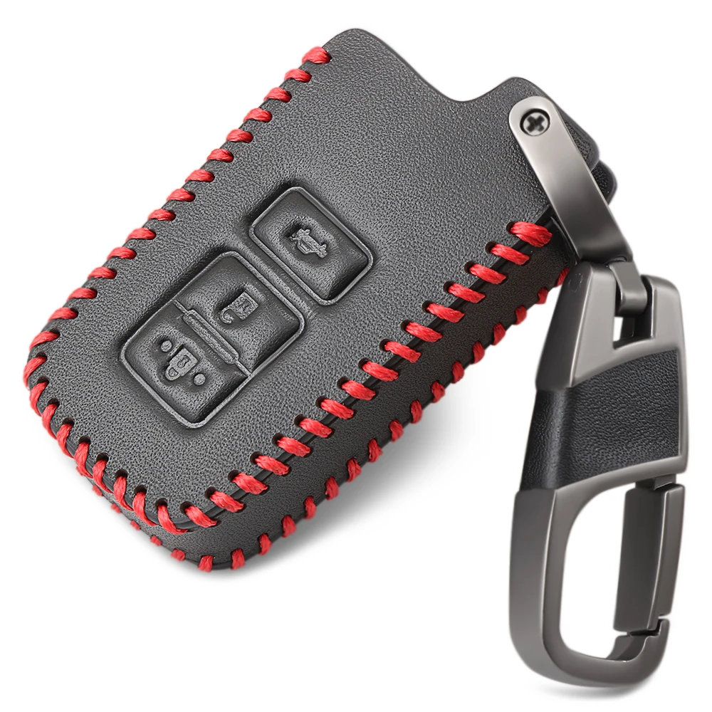 Автомобильный держатель для ключей с дистанционным управлением 3 кнопки кожаный