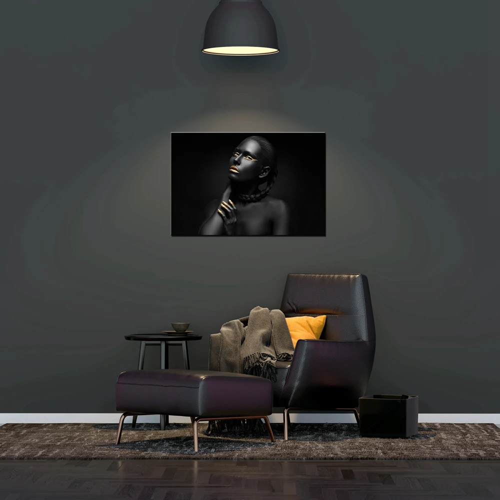 Африканская Женская художественная живопись настенное искусство холст принты