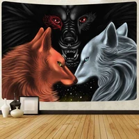 simsant game tapestry fox animal decorative art wall hanging tapestries for living room home dorm decor banner