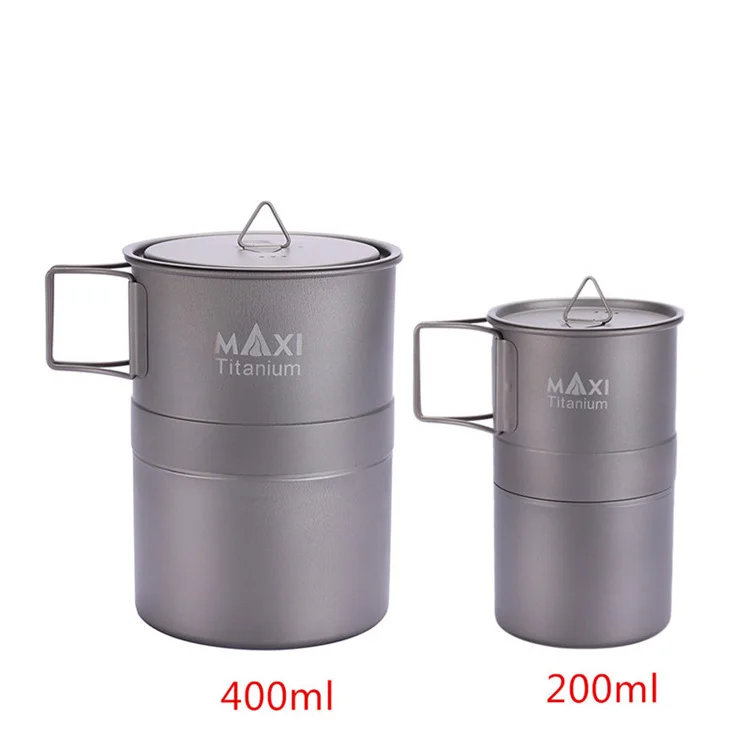 TOAKS MAXI titanium Moka плита эспрессо кофейник Сверхлегкий Открытый Удобный мокко горшок