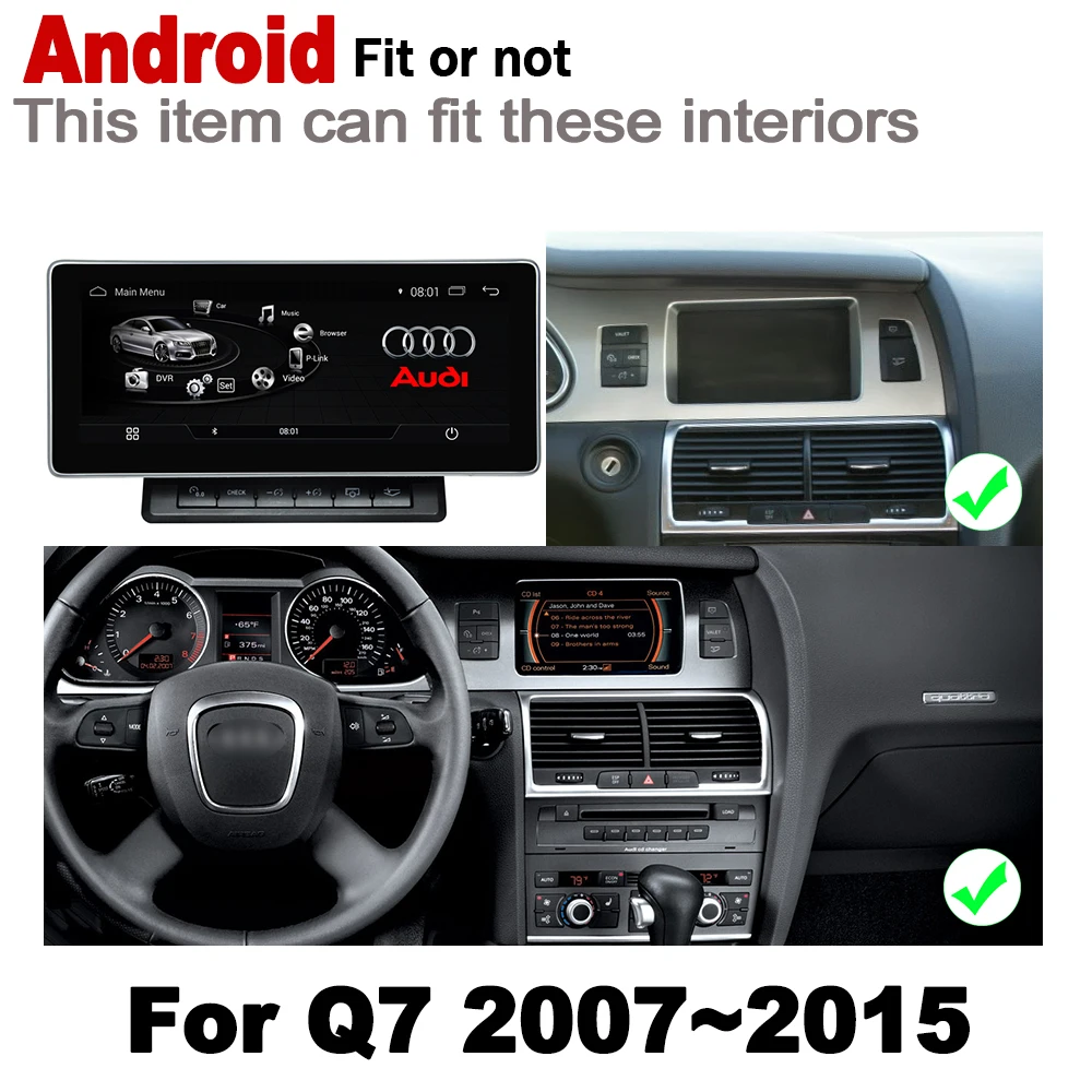 Автомобильный мультимедийный плеер MMI 10 25 &quotHD экран стерео Android 7 0 GPS карта Navi для