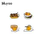 Новое поступление милые забавные яйца эпоксидная смола лацкан булавка Мультяшные крутые желтые яйца ручной работы Акриловые значки булавки